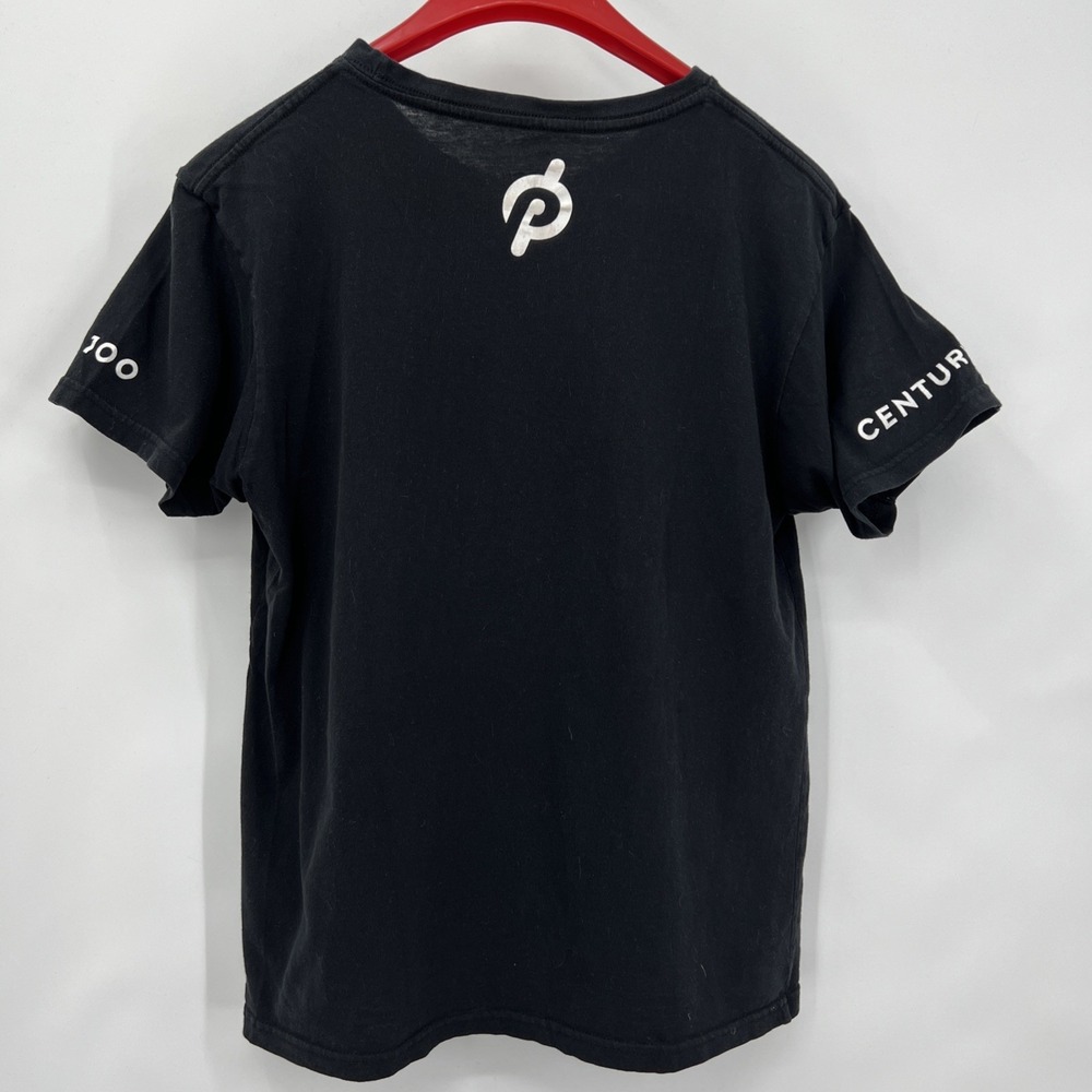 Peloton Tee Century‎ 100 Small Black Short Sleeve Crewneck Milestone Collection - Picture 2 of 8